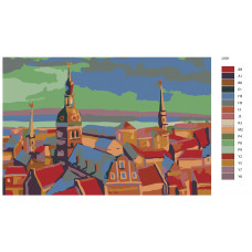 Картина по номерам, Живопись по номерам, 72 x 108, LV01