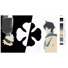 Живопись по номерам BRUSHES-PAINTS Аниме Черный клевер 2 (Black Clover ). Аста и Юнона (Asuta, Yuno) Живопись по номерам BRUSHES-PAINTS Аниме Черный клевер 2 (Black Clover ). Аста и Юнона (Asuta, Yuno)