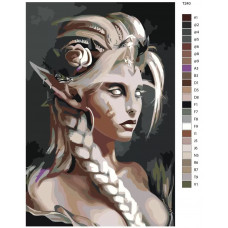 Живопись по номерам BRUSHES-PAINTS Женщина эльф