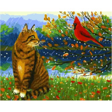 Картина по номерам Paintboy GX 34566 Встреча под дождем 40*50