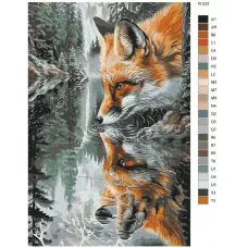 Картина по номерам BRUSHES-PAINTS Лисы R-233 40x60 см