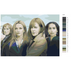 Живопись по номерам BRUSHES-PAINTS Большая маленькая ложь