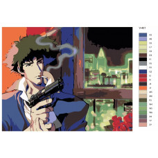 Живопись по номерам BRUSHES-PAINTS Аниме: Ковбой Бибоп Cowboy Bebop Спайк Шпигель Spike Spiegel