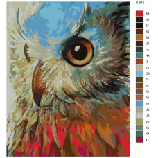 Живопись по номерам BRUSHES-PAINTS Филин