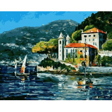 Живопись по номерам Paintboy Дома и лодки 40x50