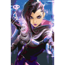 Картина по номерам Красиво Красим Overwatch - Сомбра, 40 х 50 см