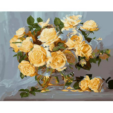 Картина по номерам Paintboy Желтые розы, 40x50 см