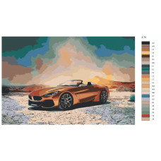 Живопись по номерам BRUSHES-PAINTS BMW Z4