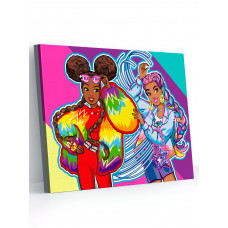 Картина по номерам KiKi BE005 Barbie Extra Экстра стиль  30*40