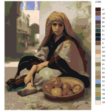 Живопись по номерам BRUSHES-PAINTS Репродукция Вильяма Адольфа Бугро-Девушка с гранатами Живопись по номерам BRUSHES-PAINTS Репродукция Вильяма Адольфа Бугро-Девушка с гранатами