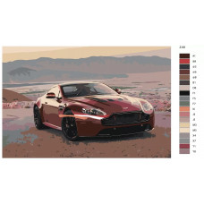 Живопись по номерам BRUSHES-PAINTS Astin Martin DB11