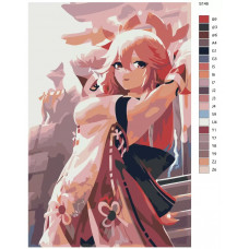 Живопись по номерам BRUSHES-PAINTS Компьютерная игра - Genshin Impact (Геншин Импакт). Яэ Мико Живопись по номерам BRUSHES-PAINTS Компьютерная игра - Genshin Impact (Геншин Импакт). Яэ Мико