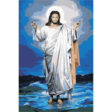 Картина по номерам, 40 x 60, Иисус Христос (pz-Jesus03)
