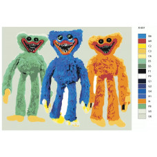Живопись по номерам BRUSHES-PAINTS Компьютерная игра Poppy Playtime. Хагги Вагги и Дружки Хагги Живопись по номерам BRUSHES-PAINTS Компьютерная игра Poppy Playtime. Хагги Вагги и Дружки Хагги