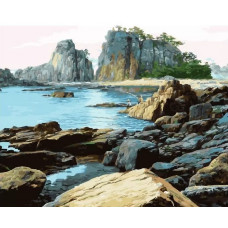 Живопись по номерам Paintboy Скалистый берег 40x50
