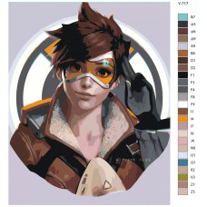 Живопись по номерам BRUSHES-PAINTS Компьютерная игра Overwatch (овервотч). Трейсер Живопись по номерам BRUSHES-PAINTS Компьютерная игра Overwatch (овервотч). Трейсер