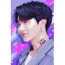 Живопись по номерам Бруталити Kpop bts j hope Чон Хосок