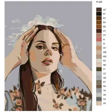 Картина по номерам BRUSHES-PAINTS Lana del Rey R-246 60x80 см Картина по номерам BRUSHES-PAINTS Lana del Rey R-246 60x80 см