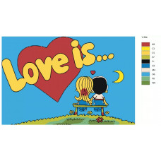 Живопись по номерам BRUSHES-PAINTS 14 февраля. Love is...