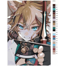 Картина по номерам BRUSHES-PAINTS Genshin Impact Геншин Импакт Горо S119 40x60 см Картина по номерам BRUSHES-PAINTS Genshin Impact Геншин Импакт Горо S119 40x60 см