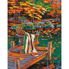 Набор для раскрашивания Dimensions "Золотой пруд", 28x36 см, арт. 73-91468