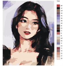 Живопись по номерам BRUSHES-PAINTS Девушка из группы Momoland