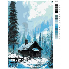Живопись по номерам BRUSHES-PAINTS Пейзаж арт_1