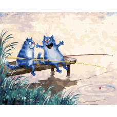 Картина по номерам Paintboy Original На рыбалке, 40x50 см