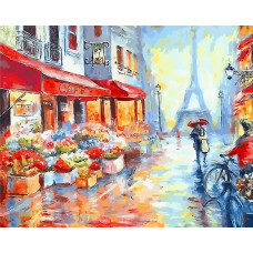 Картина по номерам Paintboy Вдвоем по Парижу, 40x50 см
