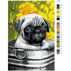 Картина по номерам BRUSHES-PAINTS Собаки R-259 50x70 см Картина по номерам BRUSHES-PAINTS Собаки R-259 50x70 см