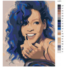 Живопись по номерам BRUSHES-PAINTS Рианна Живопись по номерам BRUSHES-PAINTS Рианна