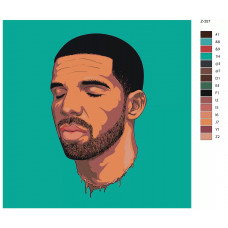 Живопись по номерам BRUSHES-PAINTS Drake