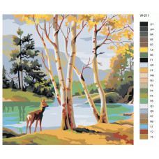 Живопись по номерам BRUSHES-PAINTS Олененок в лесу