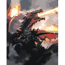 Картина по номерам Живопись по Номерам Огонь дракона