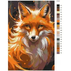 Картина по номерам BRUSHES-PAINTS Лисы R-231 40x60 см