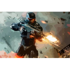 Картина по номерам Бруталити Crysis 3 см
