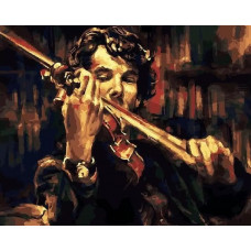 Картина по номерам Paintboy Скрипка Шерлока Холмса, 40x50 см