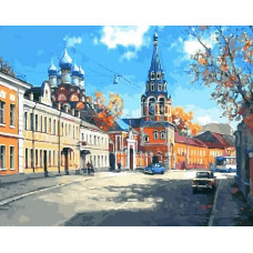 Живопись по номерам Paintboy Городская улица 40x50