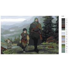 Живопись по номерам BRUSHES-PAINTS Властелин колец поход