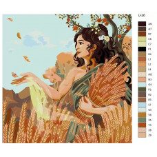 Живопись по номерам BRUSHES-PAINTS Деметра. Осеннее пробуждение