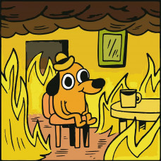 Картина по номерам Красиво Красим This is fine, 60 х 60 см