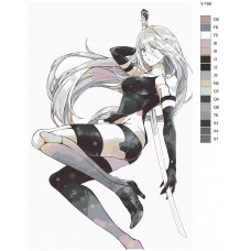 Живопись по номерам BRUSHES-PAINTS Игра Nier Automata A2