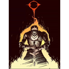 Живопись по номерам Бруталити игра Dark Souls - 8407 В