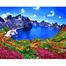 Картина по номерам Paintboy (Premium) «Горное озеро», GX22486