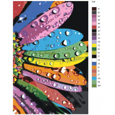 Живопись по номерам BRUSHES-PAINTS Яркий цветок
