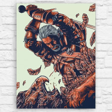 Живопись по номерам Бруталити Игры Witcher 3 13605 В