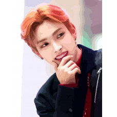 Картина по номерам Бруталити ATEEZ kpop Хонджун 10 30х40 см