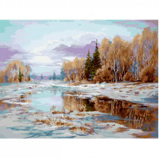 Живопись по номерам Белоснежка Холст 30*40 "Весна" 901-AS