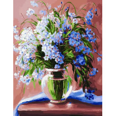 Живопись по номерам Paintboy Букет незабудок 40x50