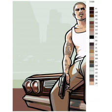 Живопись по номерам BRUSHES-PAINTS Grand Theft Auto